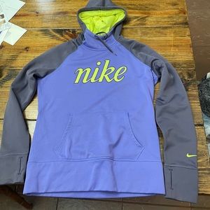 Nike pullover size medium light purple/ grey/ and neon yellow.